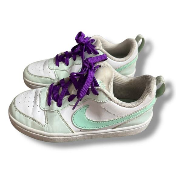 Nike Court Borough Low Recraft Youth Size US 3,5Y White/Mint FZ3539-100 - Picture 1 of 10